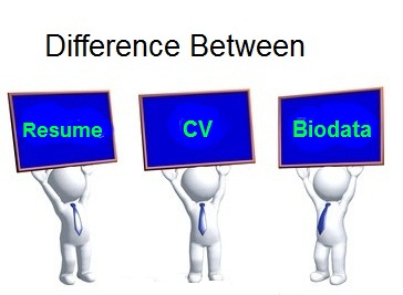Difference between cv resume australia